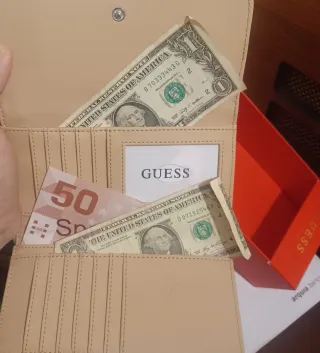 Monedero Guess Cartera Mujer Beige