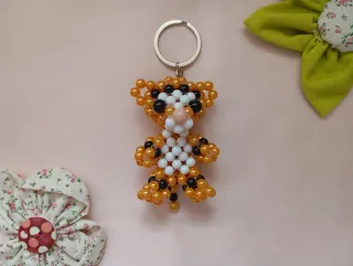 Porta-chaves Tigre Feito à Mão