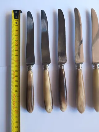 Coltelli antichi con manico in corno