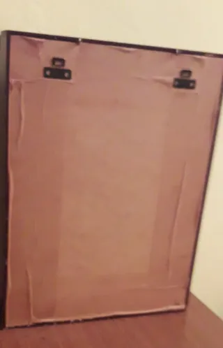 Caja de madera con vitrina para restaurar,no envio