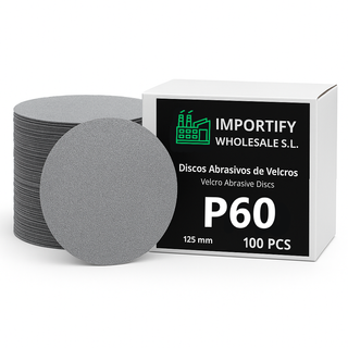 Discos Lija Velcro 125mm P120 Pack 100