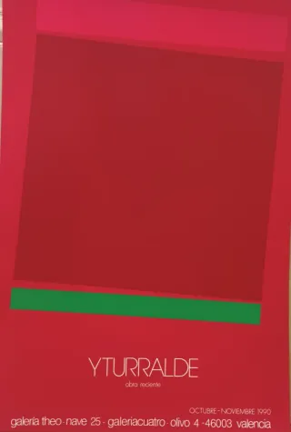 Cartel serigráfico Yturralde obra reciente
