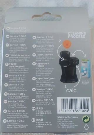 Tassimo T-Disc Service Disco Limpieza