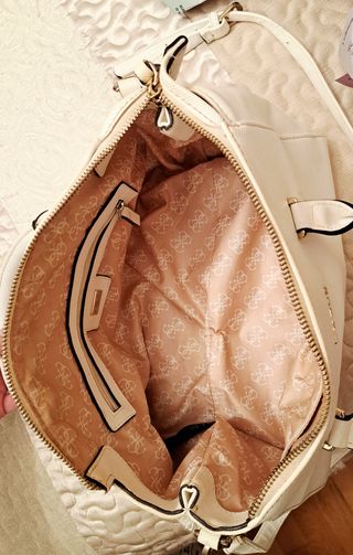 Bolso Guess Blanco Crema