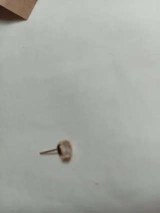 Pendiente oro 18k con circonita