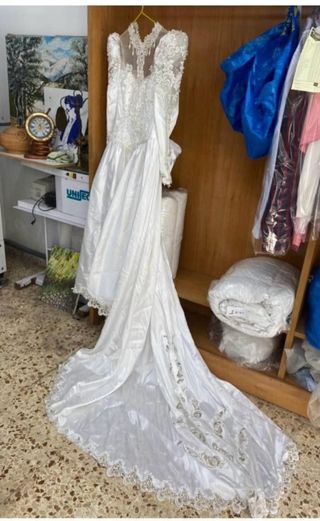 Vestido de Novia con Pedrería Talla 36