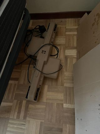 Cama con somier de madera