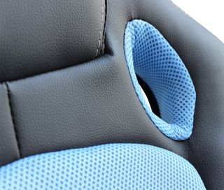 Poltrona Gaming Ergonomica con Braccioli Azzurra