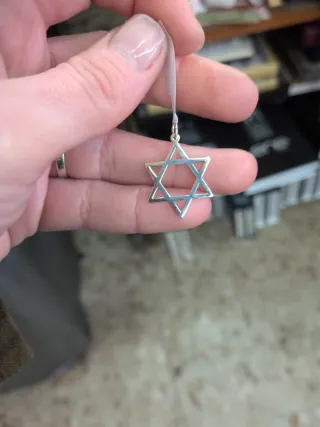 Colgante Estrella de David Plata 925 2.5 cm