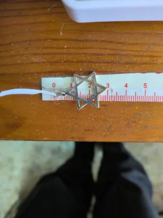 Colgante Estrella de David Plata 925 2.5 cm