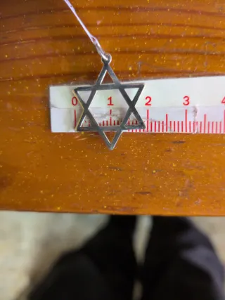 Colgante Estrella de David Plata 925 2.5 cm