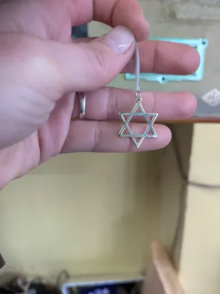 Colgante Estrella de David Plata 925 2.5 cm