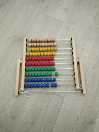 Ábaco de madera educativo