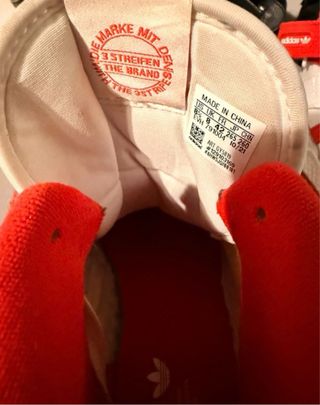 Scarpe Adidas Uomo Tg. 42 Rosse Bianche