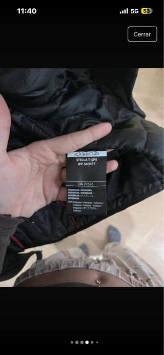 Chaqueta Moto Alpinestars Negra y Blanca