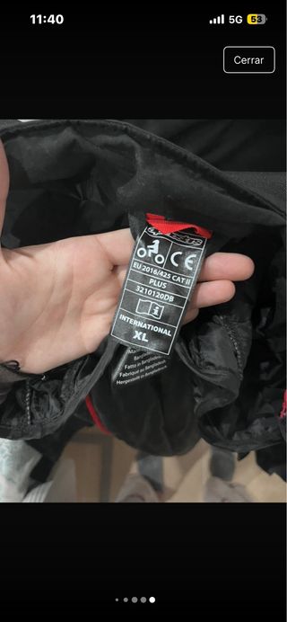 Chaqueta Moto Alpinestars Negra y Blanca