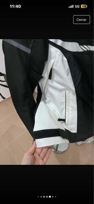 Chaqueta Moto Alpinestars Negra y Blanca