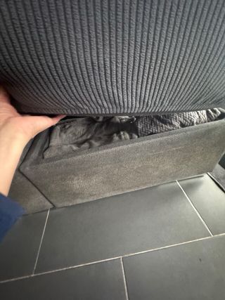 Sofá Chaise Longue Gris 3 Plazas, con dos fundas.