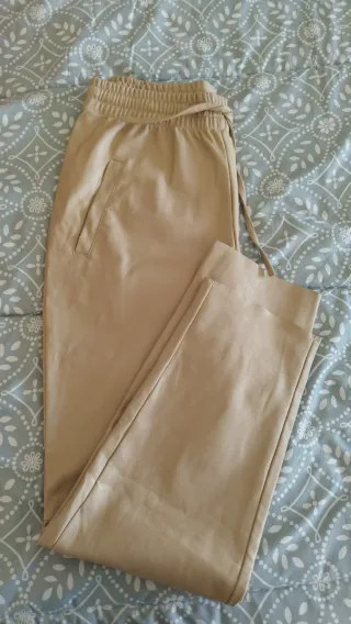 Pantalón abrigado beige