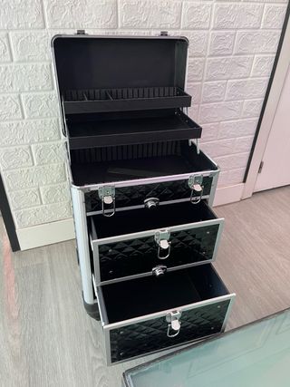 Maletín de peluquería EPONCH negro/plata