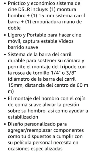 Neewer Rig Cámara con Agarre Doble