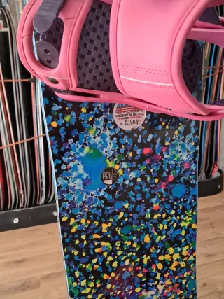 Tabla Snowboard 148 GNU con Fijaciones Burton