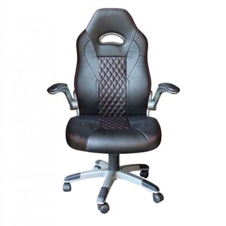 Sedia Gaming Reclinabile con Braccioli Nera 125 cm