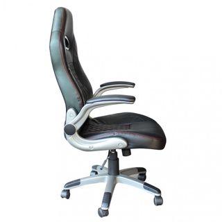 Sedia Gaming Reclinabile con Braccioli Nera 125 cm