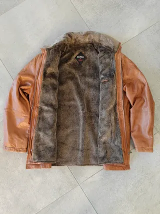 Cazadora Aviador Piel Forro Desmontable XXL