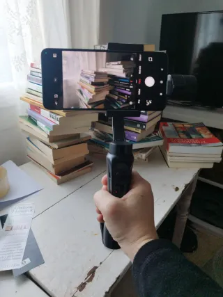 Estabilizador de cámara con funda