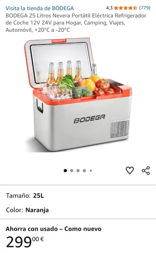 Nevera Portátil Eléctrica BODEGA 25L