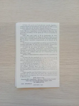 Oración con Reliquia Padre Pío de Pietrelcina