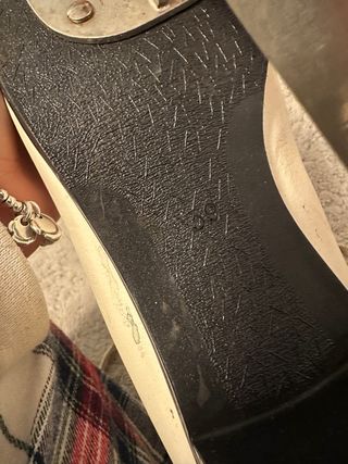 Pattini da ghiaccio vintage bianchi taglia 38