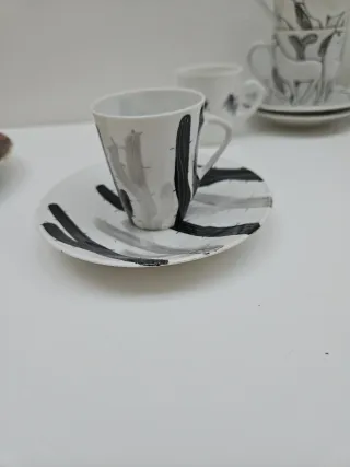 Taza de porcelana castro sargadelos
