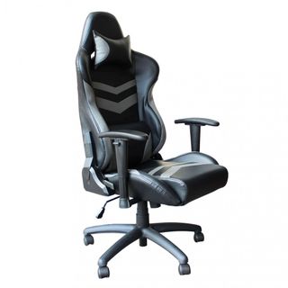 Sedia Gaming Ergonomica Regolabile Grigia 129 cm