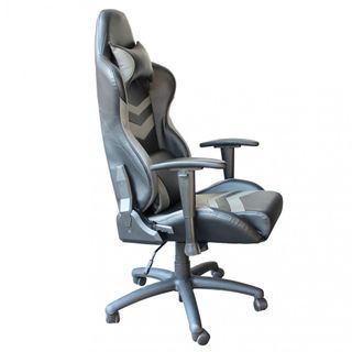 Sedia Gaming Ergonomica Regolabile Grigia 129 cm