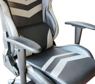 Sedia Gaming Ergonomica Regolabile Grigia 129 cm