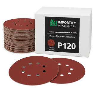 Lijas Discos Velcro P120 225mm Pack 100