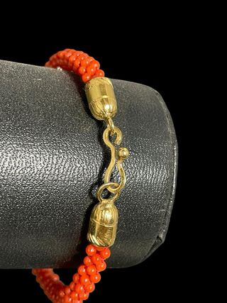 Bracciale naturale intessuto a mano