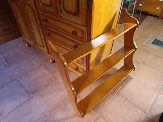 Estantería madera pino 3 baldas