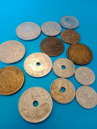 Lote de Monedas Antiguas pesetas españolas