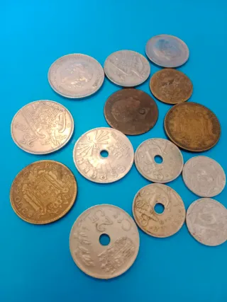 Lote de Monedas Antiguas pesetas españolas