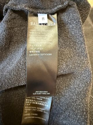 Sudadera Balenciaga Gris con Logo BB