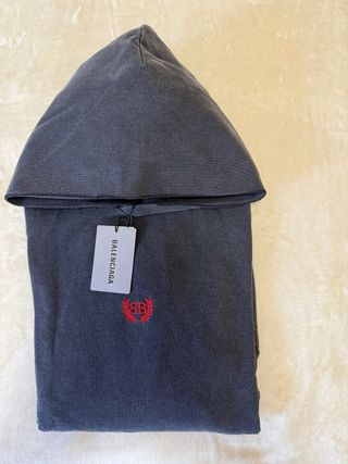 Sudadera Balenciaga Gris con Logo BB