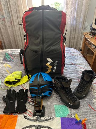 Parapente ION3, Silla Voyager, Paraca 130kg