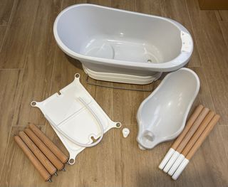 Bañera gris bebé bébé-jou con patas