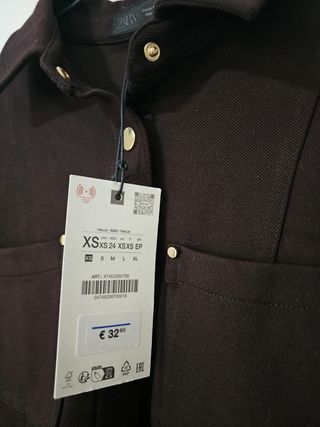 Camisa Zara Talla XS - Nueva con etiqueta