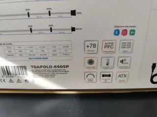 Fuente Alimentación TOOQ TQAPOLO-650SP 650W ATX