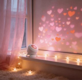 Proyector Corazones Rosa y Naranja