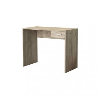 Scrivania PC con Cassetto 90x45 cm Rovere Grigio